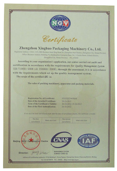 IS9001:2008質(zhì)量體系認證